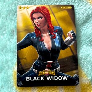 Marvel Contest Of Champions Black Widow Trading Card